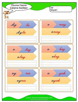 y sesi Grubu Çalışma Sayfaları